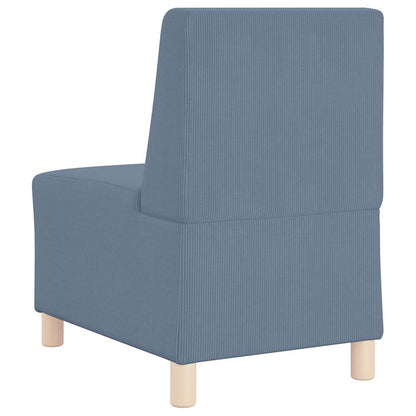 Unità di Divano Modulare Senza Braccioli 2 pcs Blu