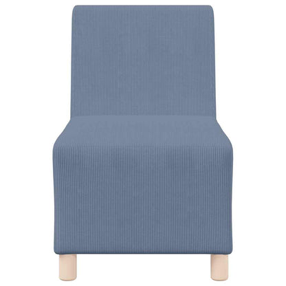 Unità di Divano Modulare Senza Braccioli 2 pcs Blu