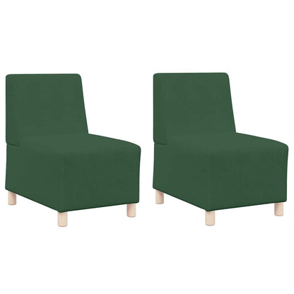 Unità di Divano Modulare Senza Braccioli 2 pcs Verde giungla