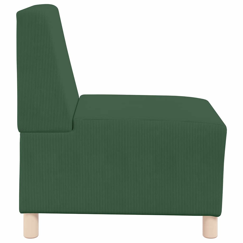 Unità di Divano Modulare Senza Braccioli 2 pcs Verde giungla