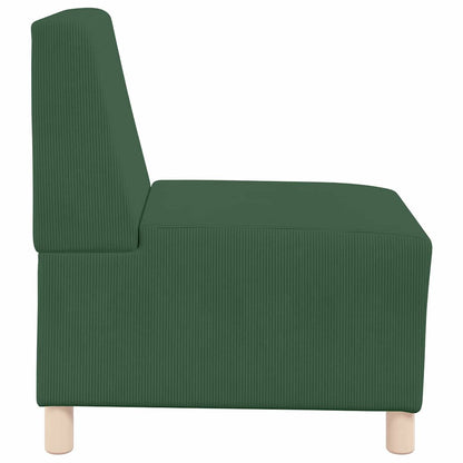 Unità di Divano Modulare Senza Braccioli 2 pcs Verde giungla