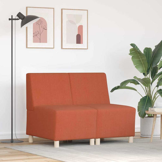 Unità di Divano Modulare Senza Braccioli 2 pcs Arancione