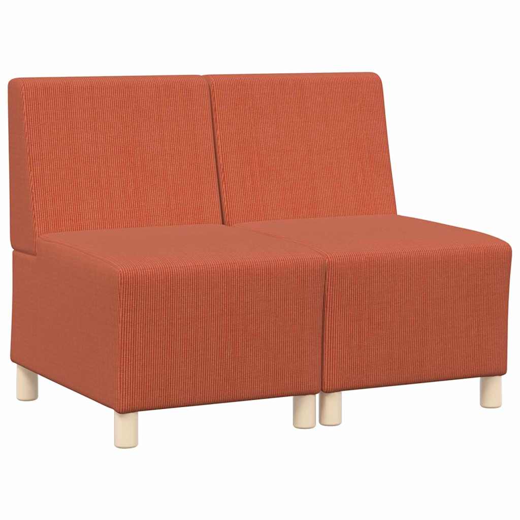 Unità di Divano Modulare Senza Braccioli 2 pcs Arancione