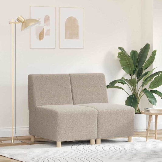 Unità di Divano Modulare Senza Braccioli 2 pcs Grigio chiaro