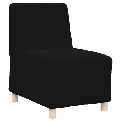 Unità di Divano Modulare Senza Braccioli 2 pcs Nero