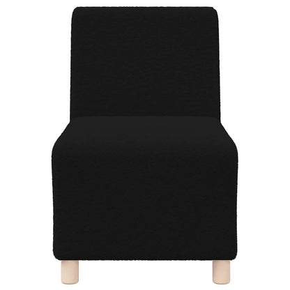 Unità di Divano Modulare Senza Braccioli 2 pcs Nero
