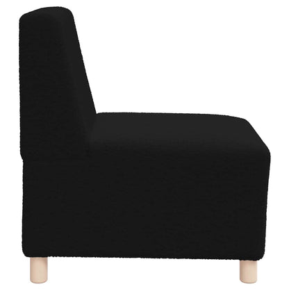 Unità di Divano Modulare Senza Braccioli 2 pcs Nero