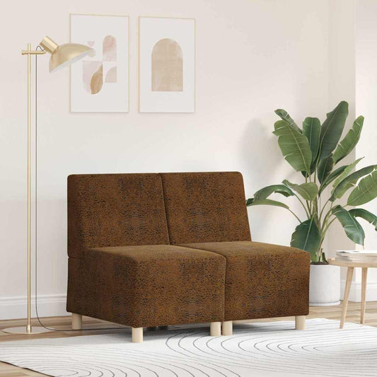 Poltrona Sofa 2 pcs Marrone 55 x 74 x 82 cm