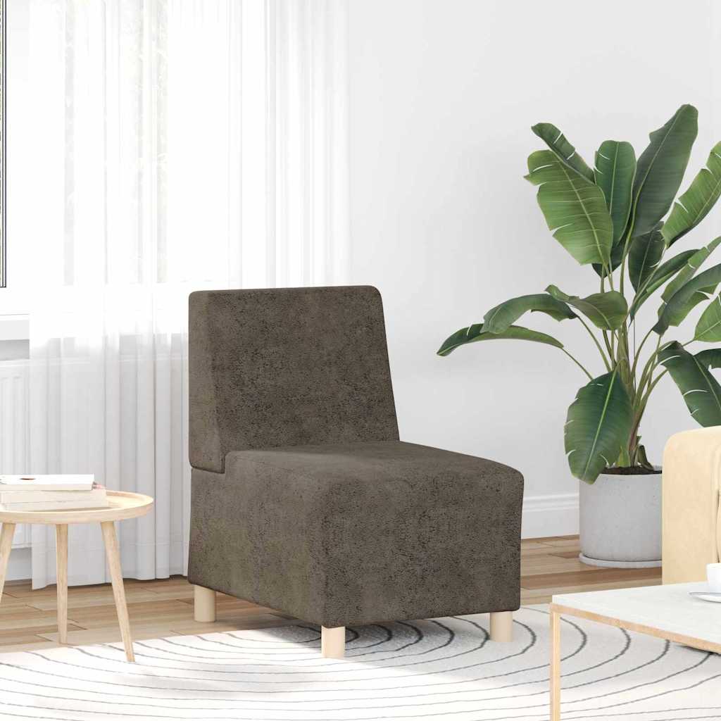 Unità di Divano Modulare Senza Braccioli 2 pcs Grigio scuro | homemem39