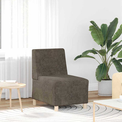 Unità di Divano Modulare Senza Braccioli 2 pcs Grigio scuro | homemem39