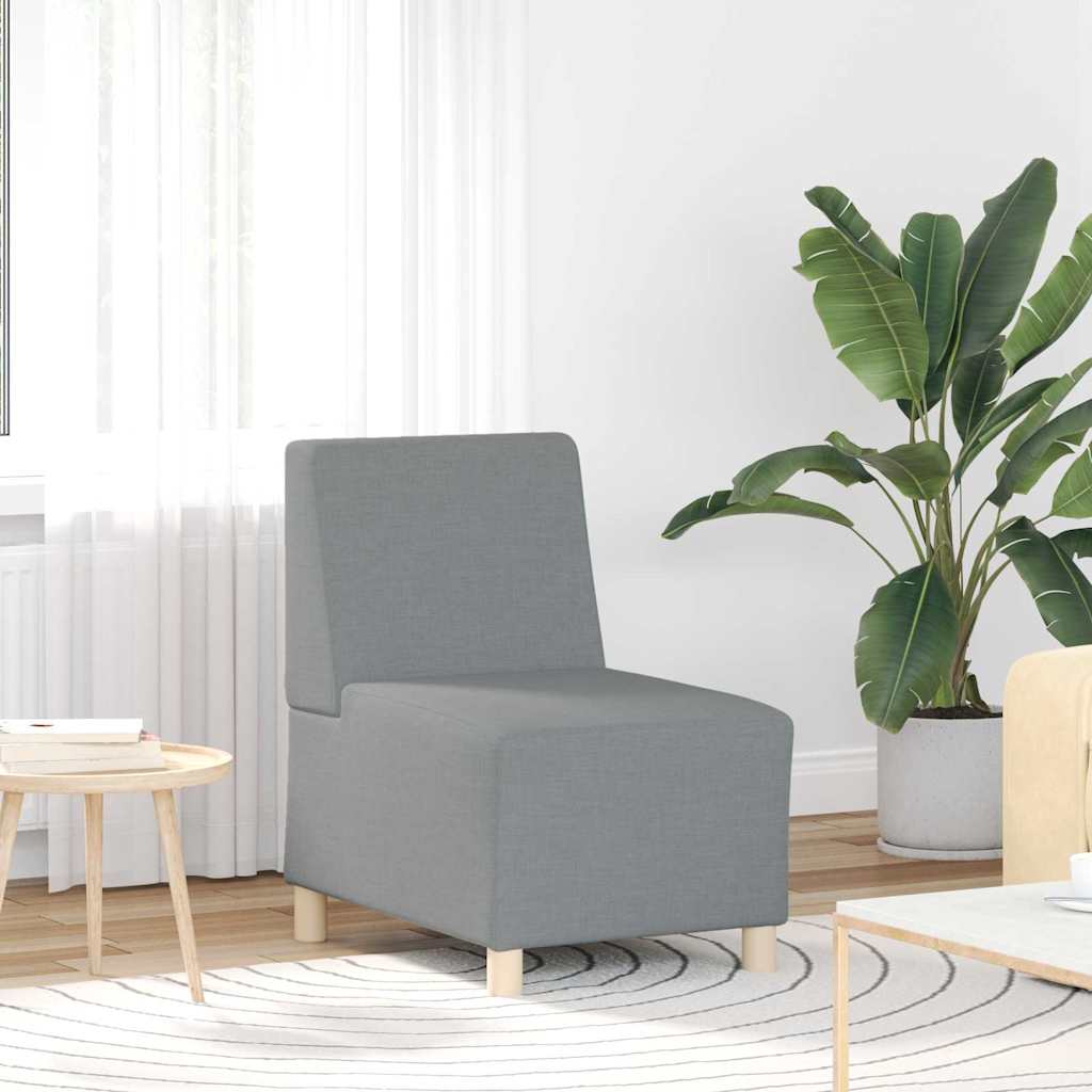 Unità di Divano Modulare Senza Braccioli 3 pcs Grigio chiaro | homemem39