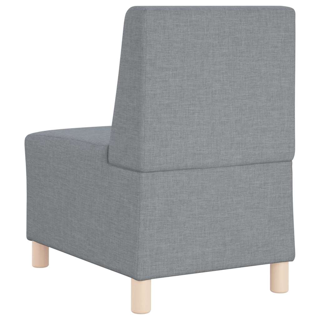 Unità di Divano Modulare Senza Braccioli 3 pcs Grigio chiaro - homemem39