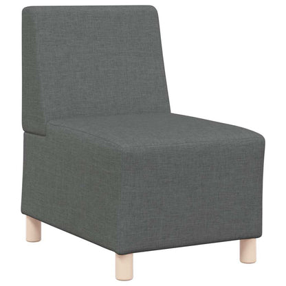 Unità di Divano Modulare Senza Braccioli 3 pcs Grigio scuro