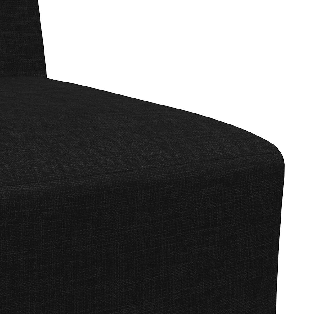 Unità di Divano Modulare Senza Braccioli 3 pcs Nero | homemem39