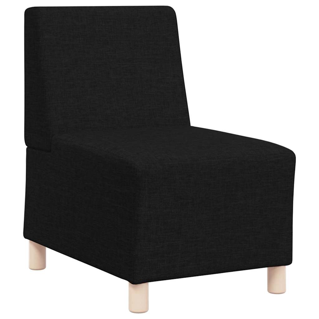 Unità di Divano Modulare Senza Braccioli 3 pcs Nero | homemem39