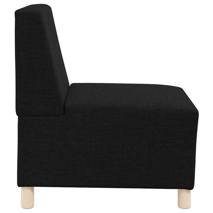 Unità di Divano Modulare Senza Braccioli 3 pcs Nero | homemem39