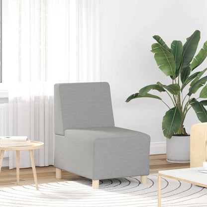 Unità di Divano Modulare Senza Braccioli 3 pcs Grigio nuvola