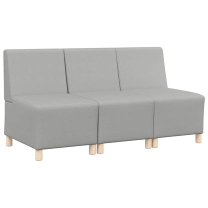 Unità di Divano Modulare Senza Braccioli 3 pcs Grigio nuvola