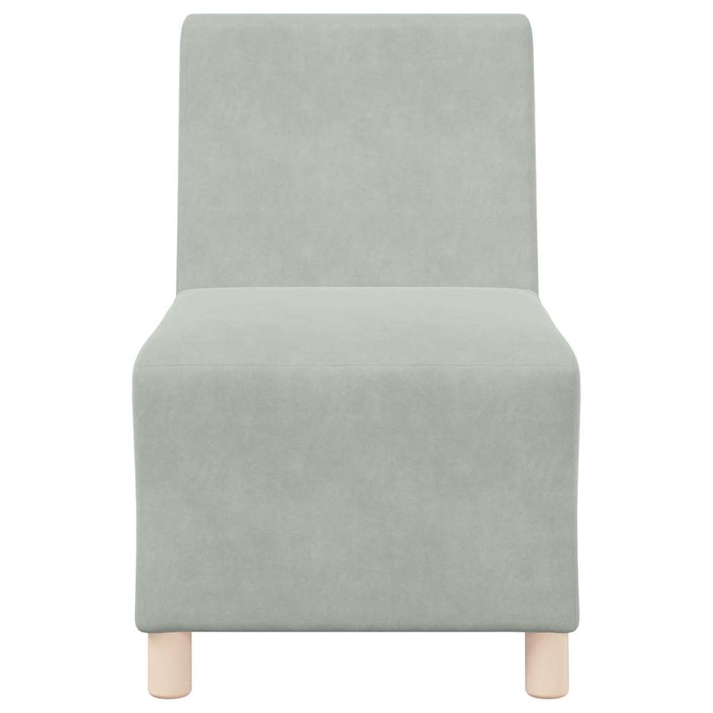 Unità di Divano Modulare Senza Braccioli 3 pcs Grigio chiaro | homemem39