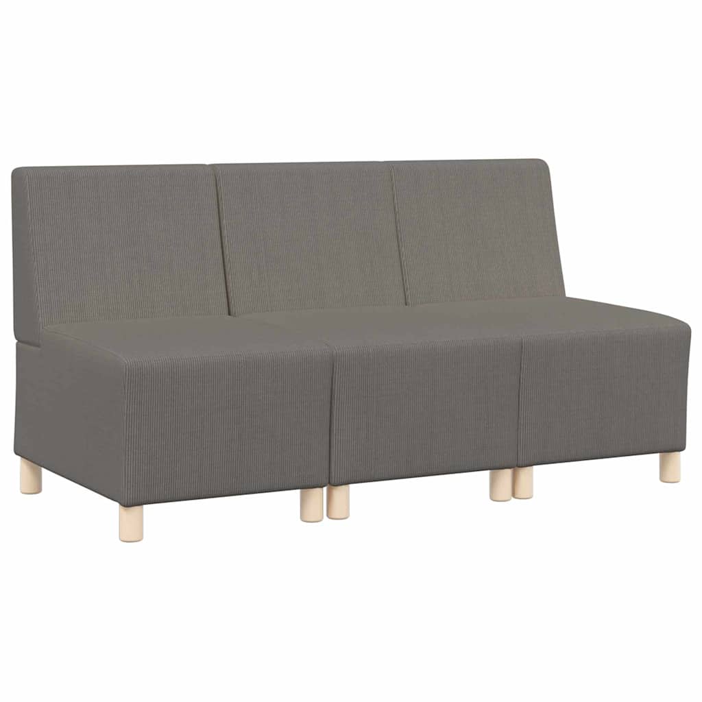 Unità di Divano Modulare Senza Braccioli 3 pcs Grigio chiaro | homemem39