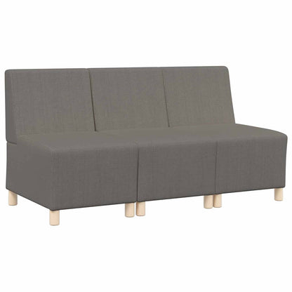 Unità di Divano Modulare Senza Braccioli 3 pcs Grigio chiaro | homemem39