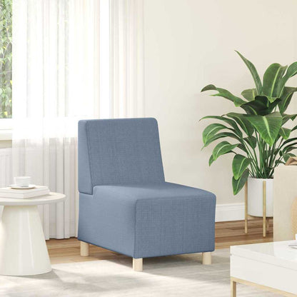 Unità di Divano Modulare Senza Braccioli 3 pcs Blu