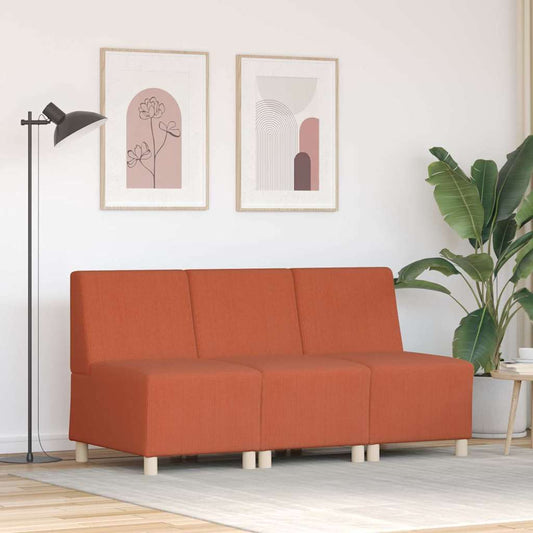 Unità di Divano Modulare Senza Braccioli 3 pcs Arancione