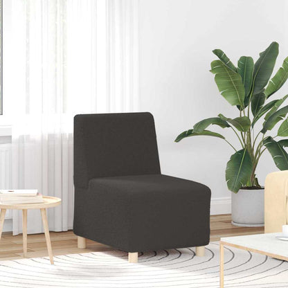 Unità di Divano Modulare Senza Braccioli 3 pcs Grigio scuro