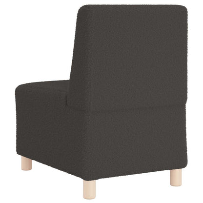 Unità di Divano Modulare Senza Braccioli 3 pcs Grigio scuro