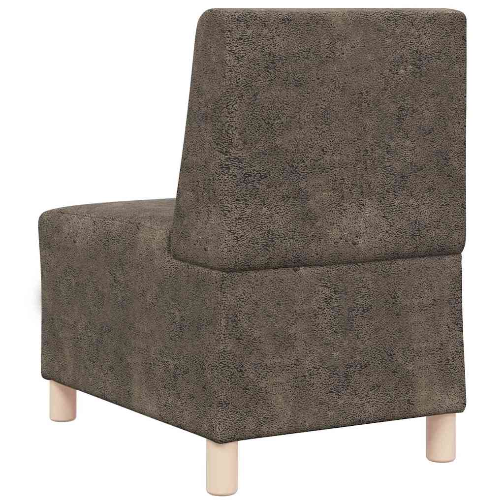 Unità di Divano Modulare Senza Braccioli 3 pcs Grigio scuro - homemem39