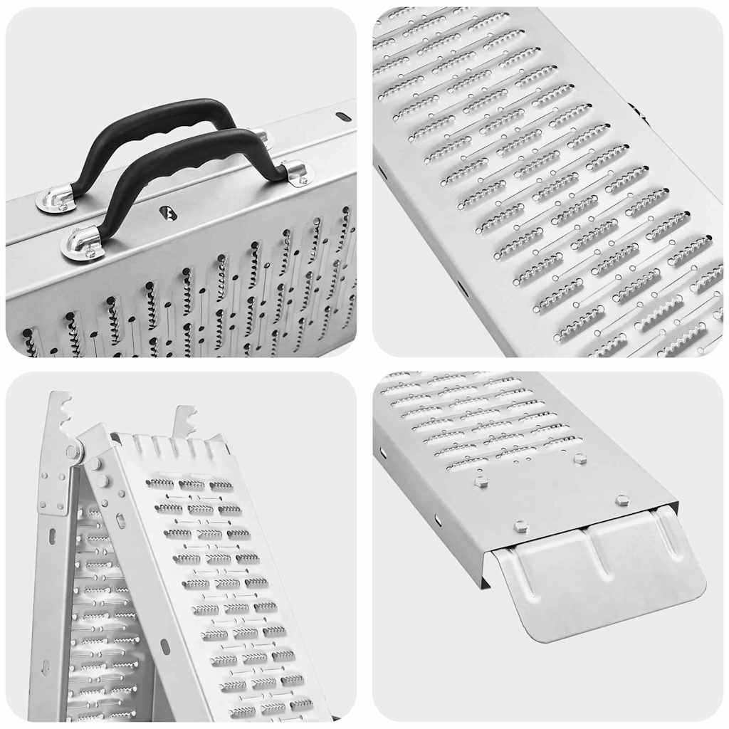 Rampe Pieghevoli 200kg per rampa Argento 186 x 23 x 4,5 cm | homemem39