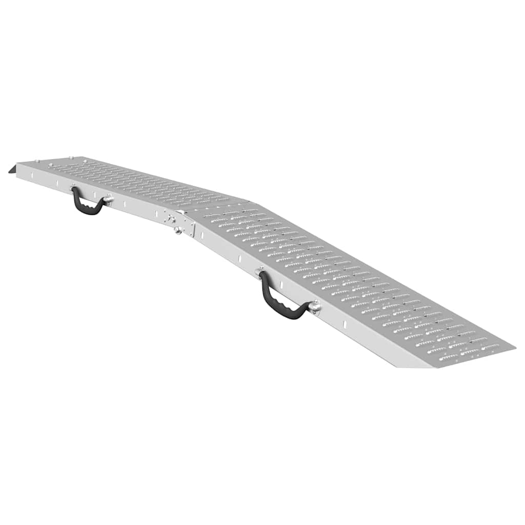 Rampe Pieghevoli 200kg per rampa Argento 186 x 23 x 4,5 cm | homemem39
