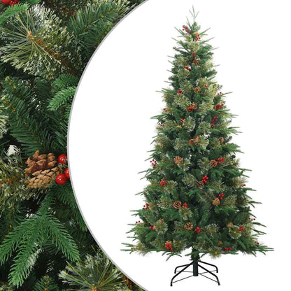 Albero di Natale Artificiale con Rami Pieghevoli Verde 240 cm