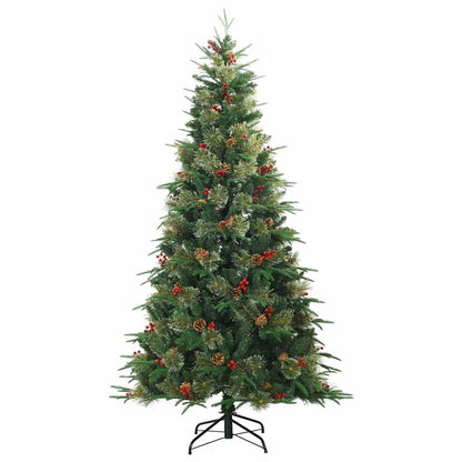 Albero di Natale Artificiale con Rami Pieghevoli Verde 240 cm