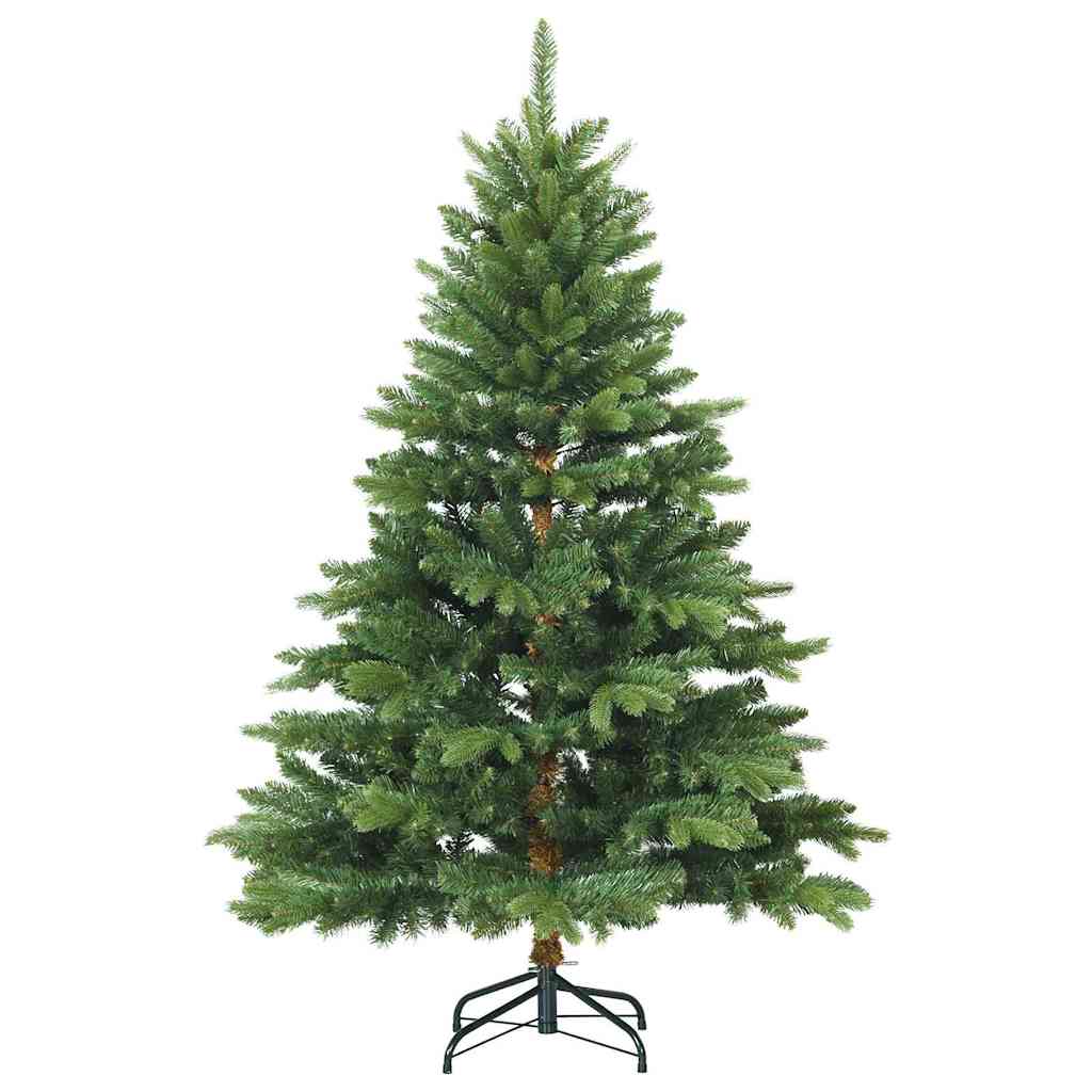 Albero di Natale Artificiale con Rami Pieghevoli Verde 120 cm