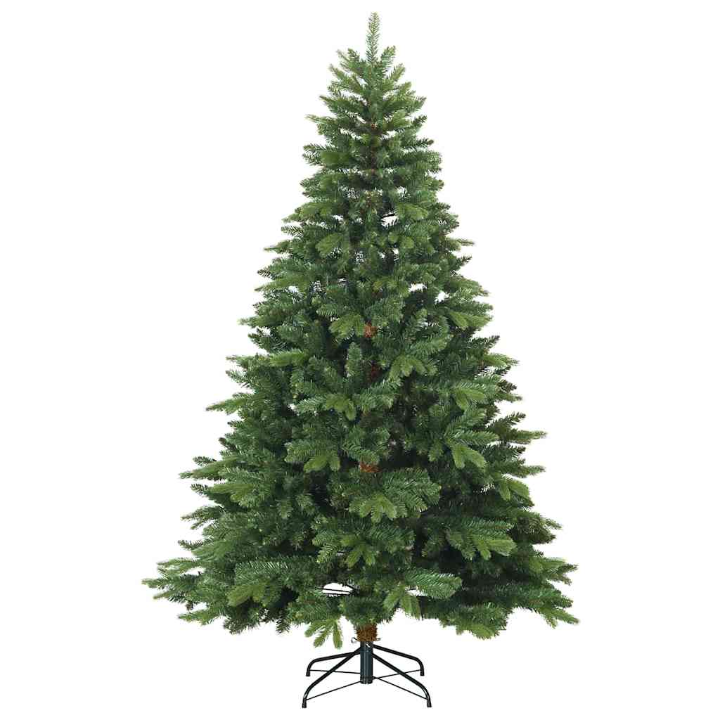 Albero di Natale Artificiale con Rami Pieghevoli Verde 180 cm