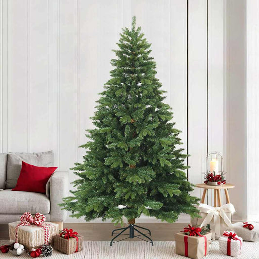 Albero di Natale Artificiale con Rami Pieghevoli Verde 240 cm