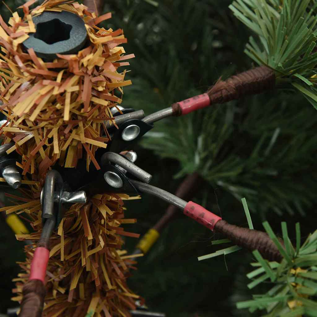 Albero di Natale Artificiale con Rami Pieghevoli Verde 240 cm