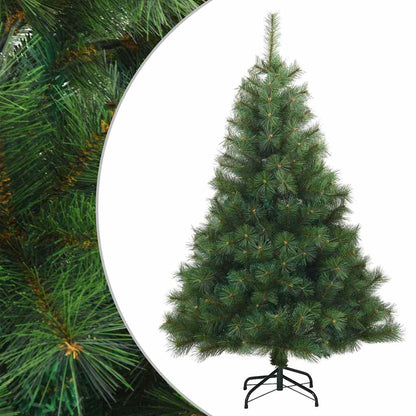 Albero di Natale Artificiale con Rami Pieghevoli Verde 120 cm