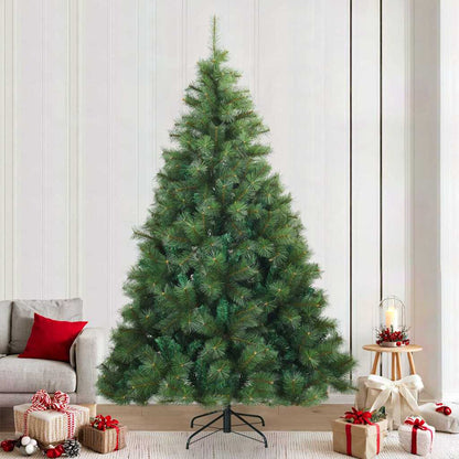 Albero di Natale Artificiale con Rami Pieghevoli Verde 240 cm