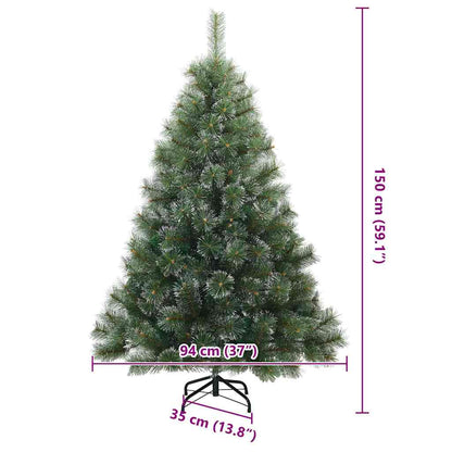 Albero di Natale Artificiale Snodato Foderato di Neve Verde | homemem39