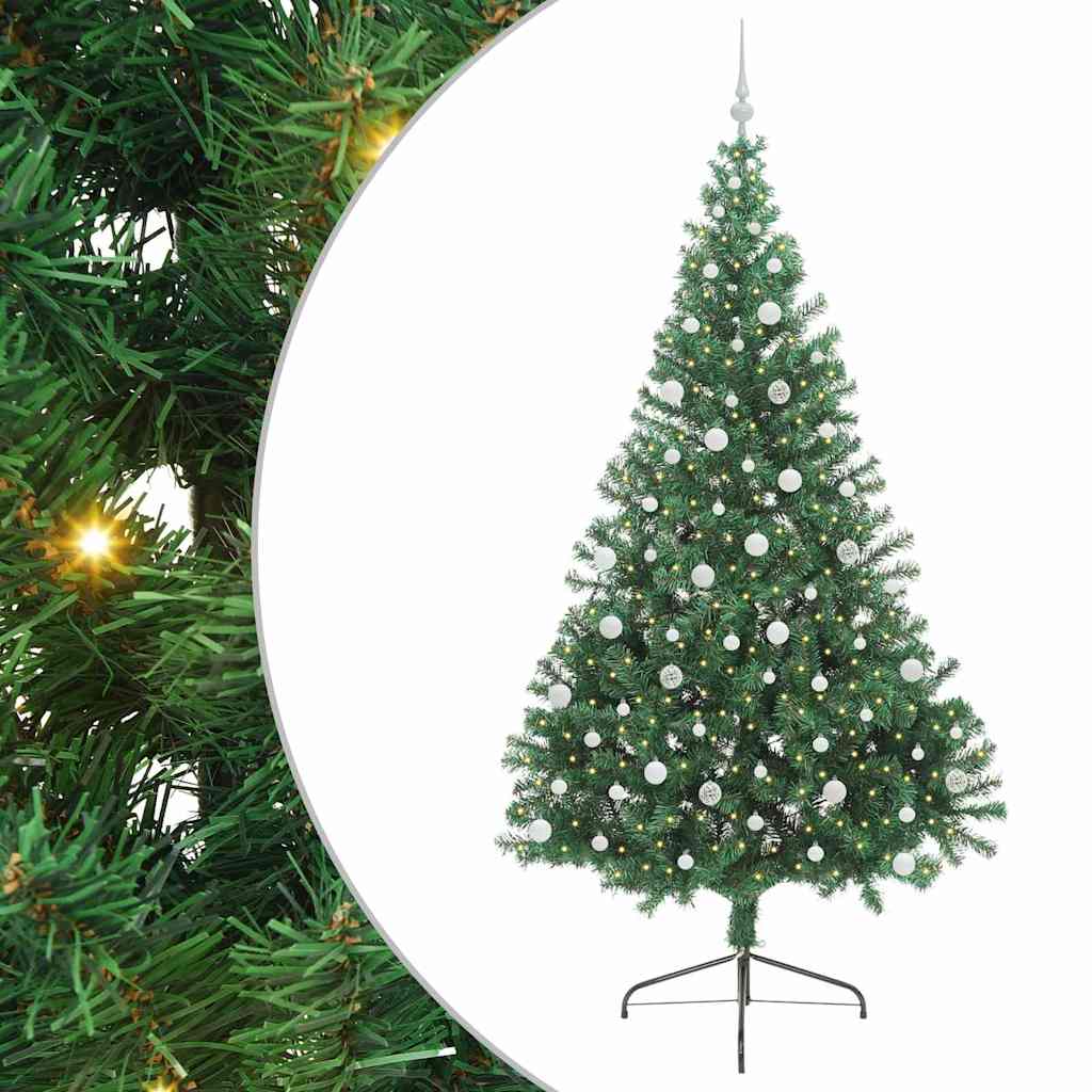 Albero di Natale artificiale con luci integrate Verde 240 cm