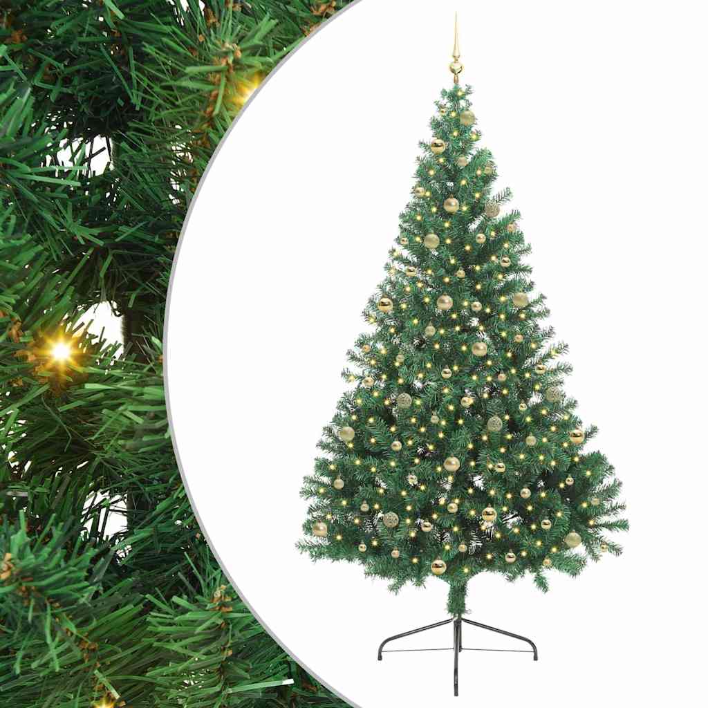 Albero di Natale artificiale con luci integrate Verde 240 cm