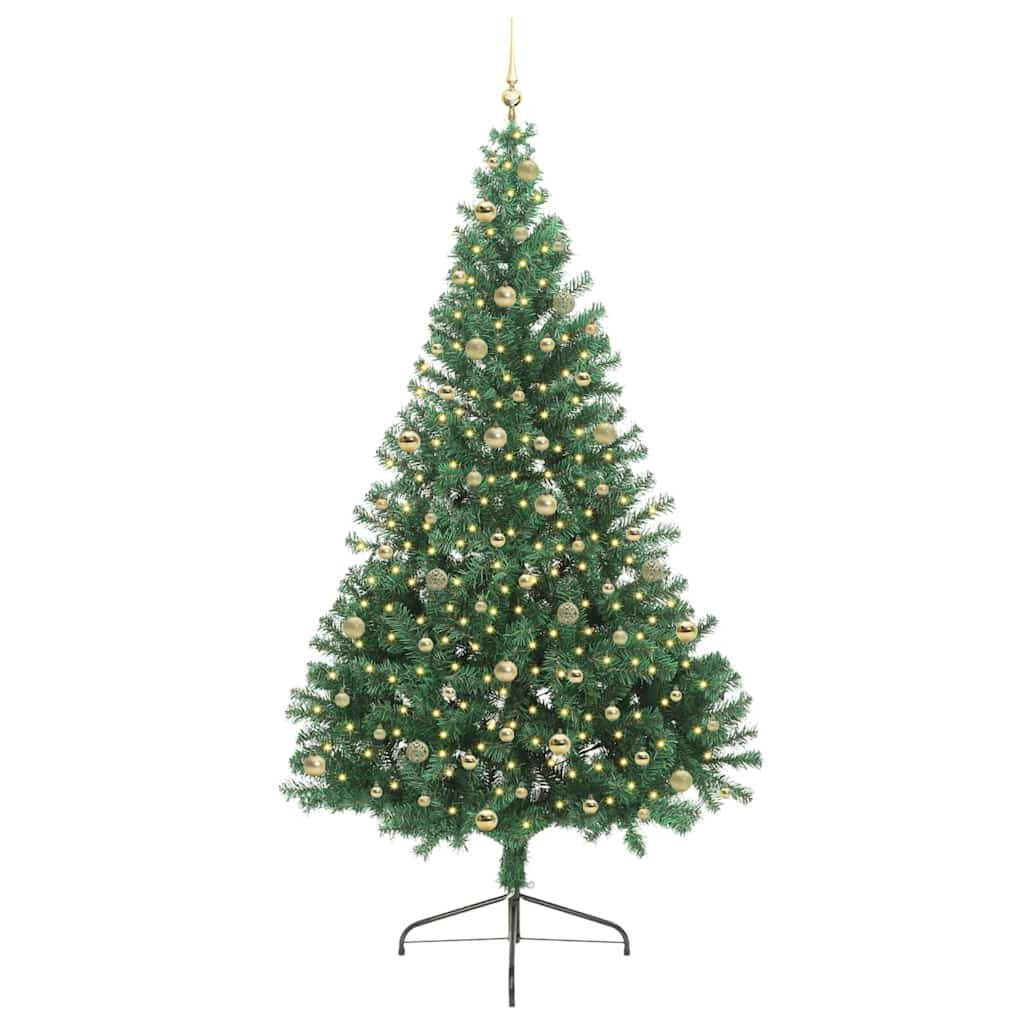 Albero di Natale artificiale con luci integrate Verde 240 cm