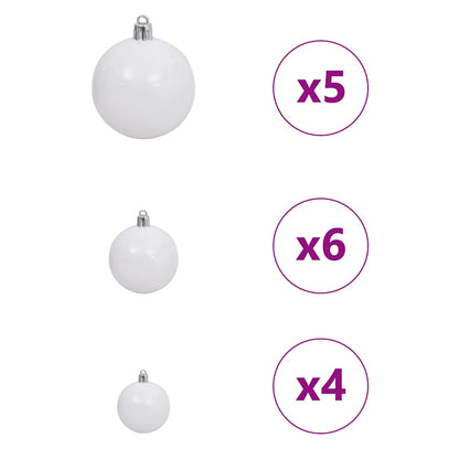 Albero di Natale artificiale con luci integrate Rosa 120 cm PVC | homemem39