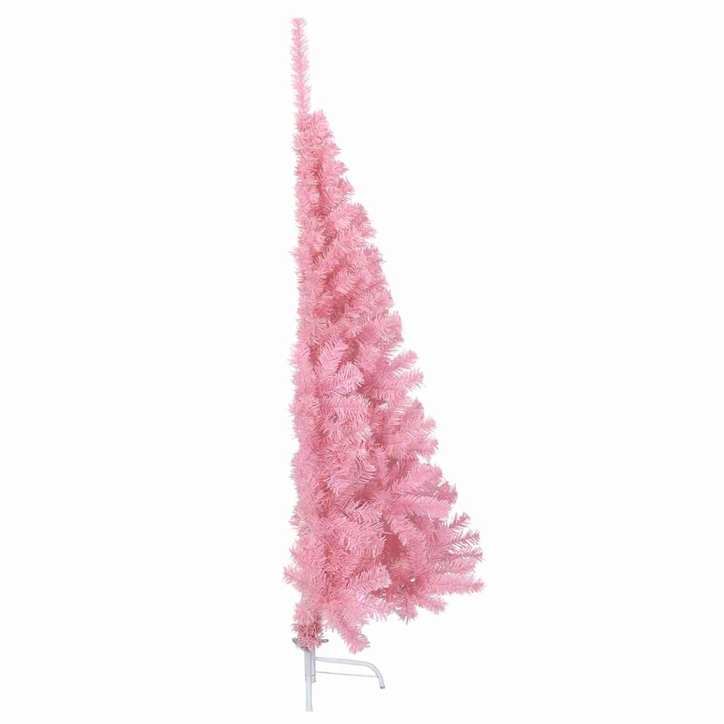 Albero di Natale artificiale con luci integrate Rosa 120 cm PVC
