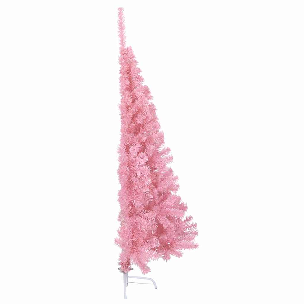 Albero di Natale artificiale con luci integrate Rosa 120 cm PVC