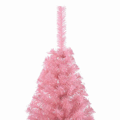 Albero di Natale artificiale con luci integrate Rosa 150 cm PVC