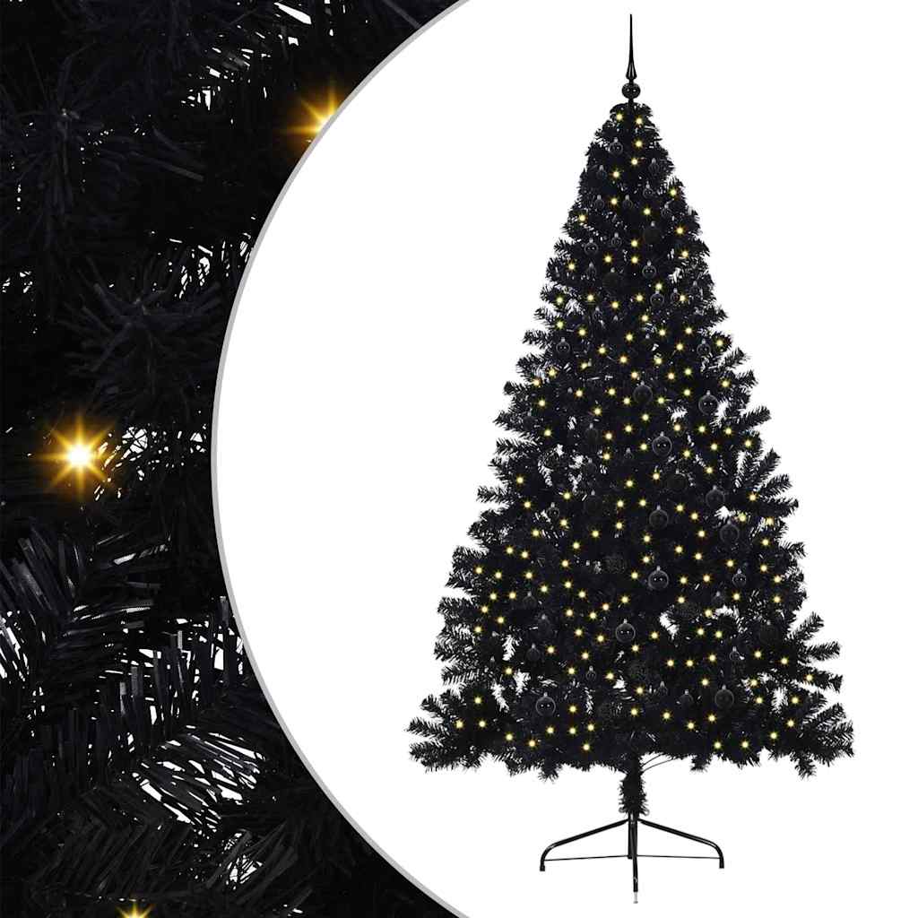 Albero di Natale artificiale con luci integrate 240 cm PVC
