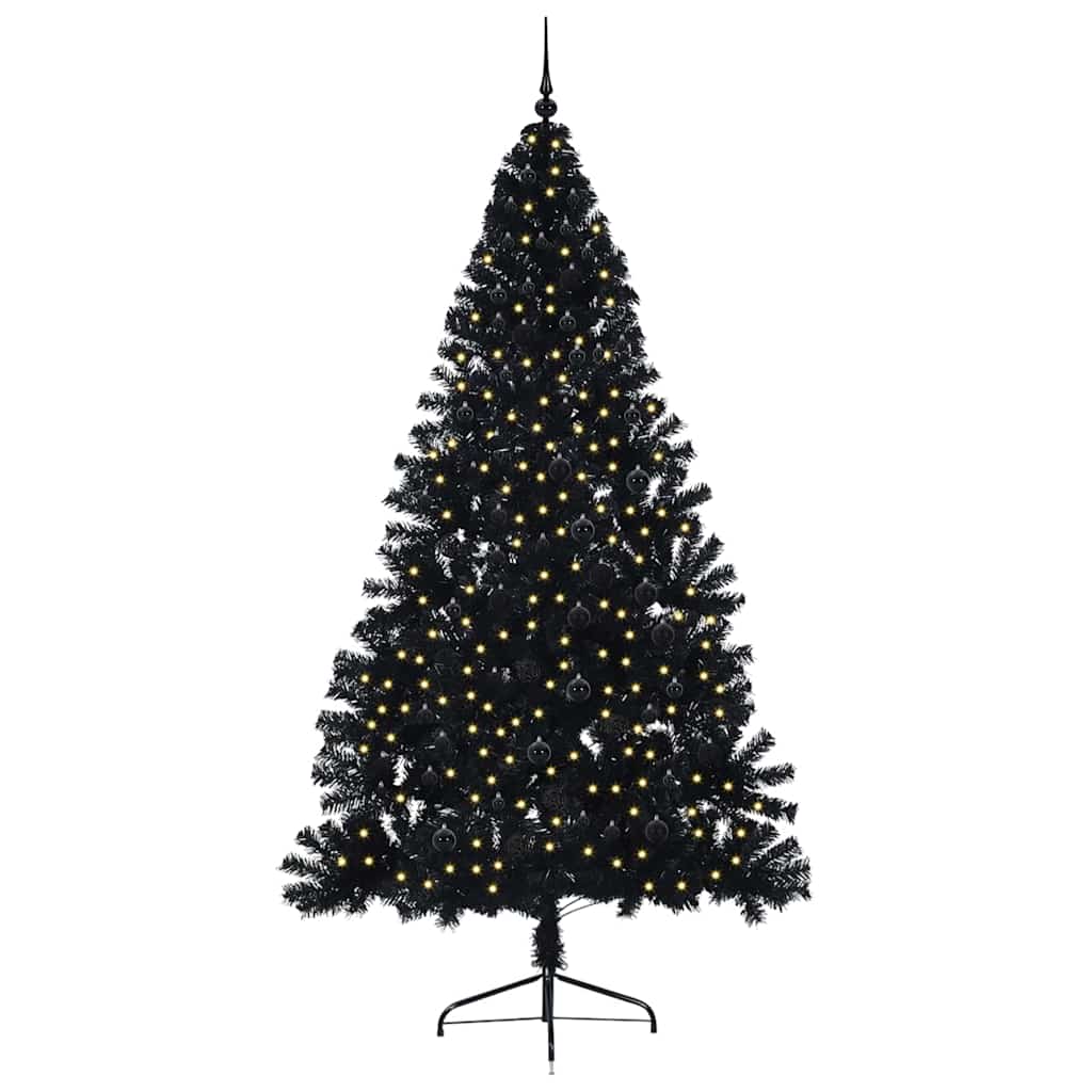 Albero di Natale artificiale con luci integrate 240 cm PVC